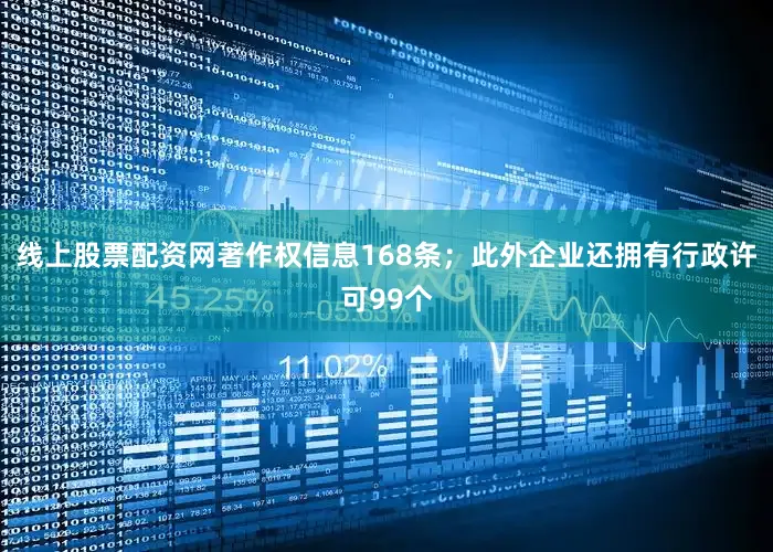 线上股票配资网著作权信息168条；此外企业还拥有行政许可99个