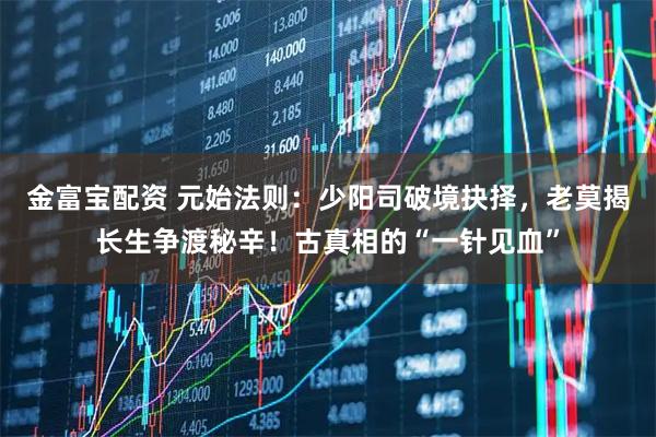 金富宝配资 元始法则：少阳司破境抉择，老莫揭长生争渡秘辛！古真相的“一针见血”
